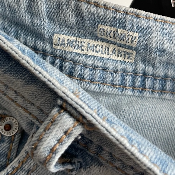 Mossimo Supply Polka Dot Distressed Skinny Jeans - Picture 5 of 11